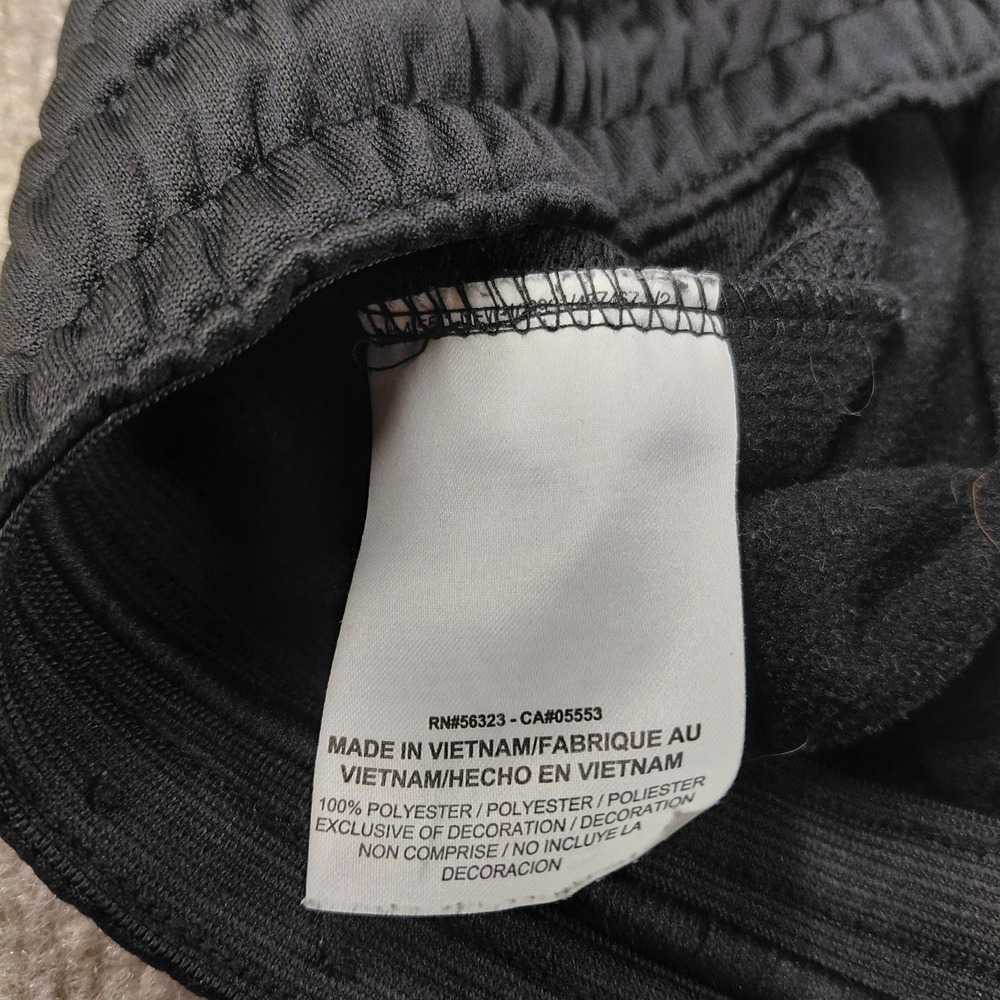 Nike Therma Big Swoosh Mens MEDIUM Pants Tapered Black White AQ2715-010 - Picture 8 of 10